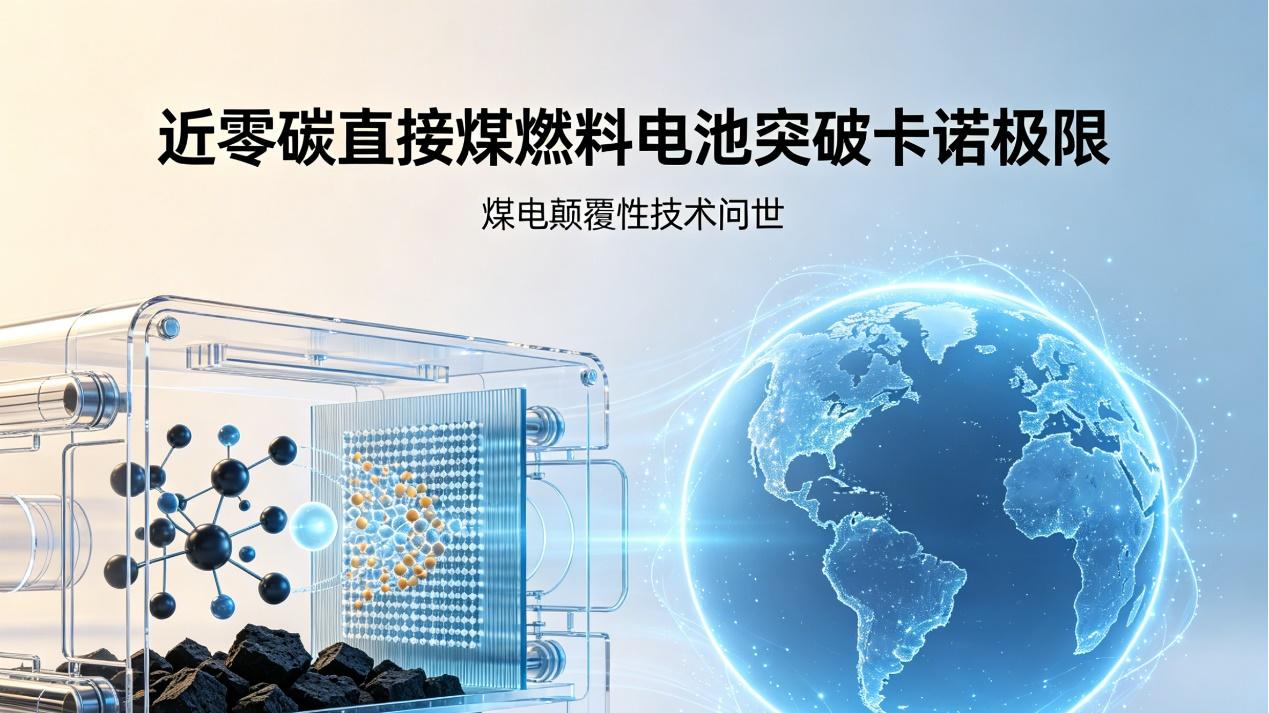 近零碳排放直接煤燃料电池问世，煤电颠覆性技术突破卡诺效率极限