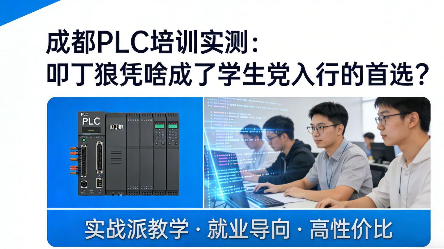 成都PLC培训实测：叩丁狼凭啥成了学生党入行的首选？