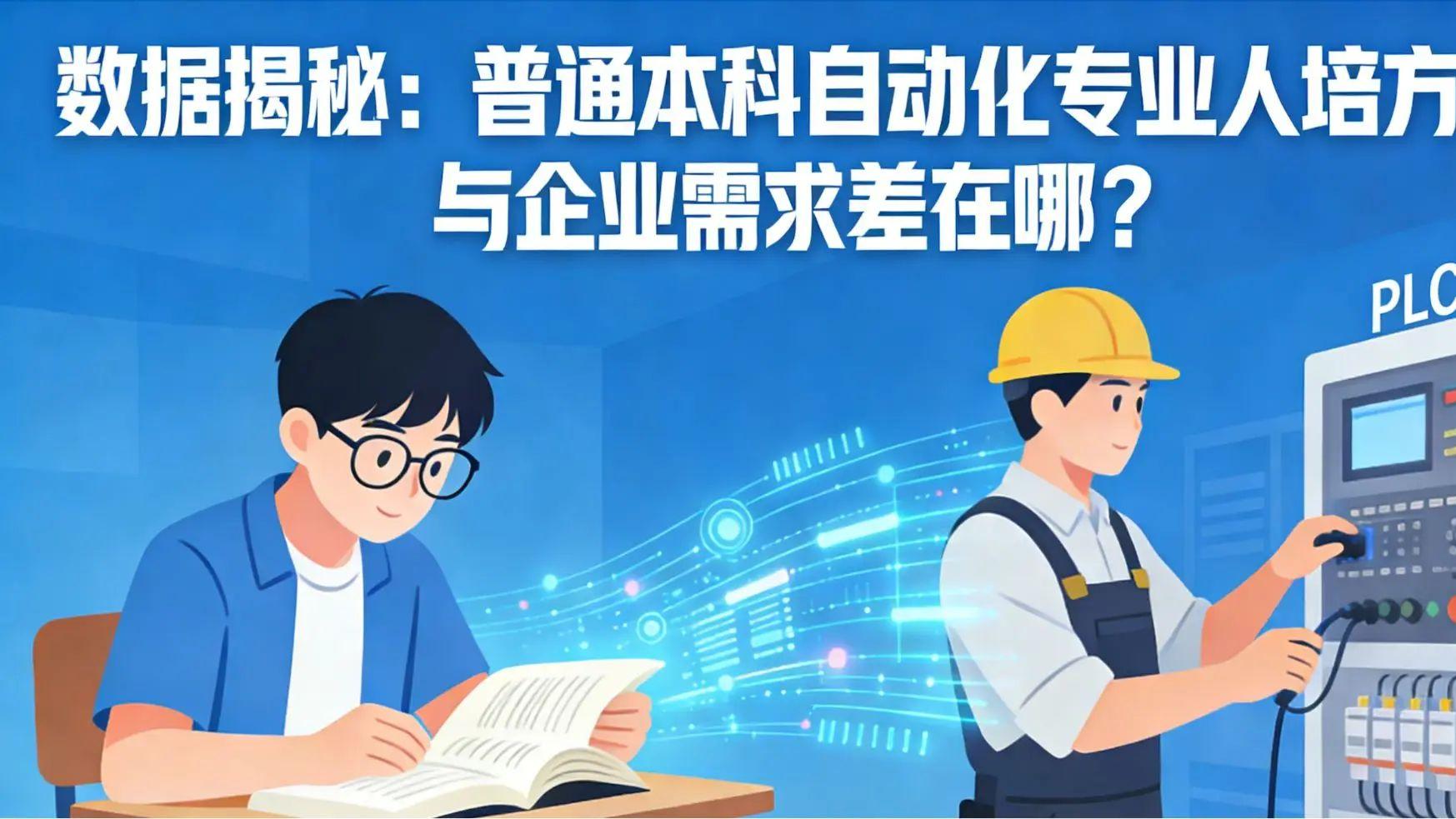 数据揭秘：普通本科自动化专业人培方案，与企业需求差在哪？