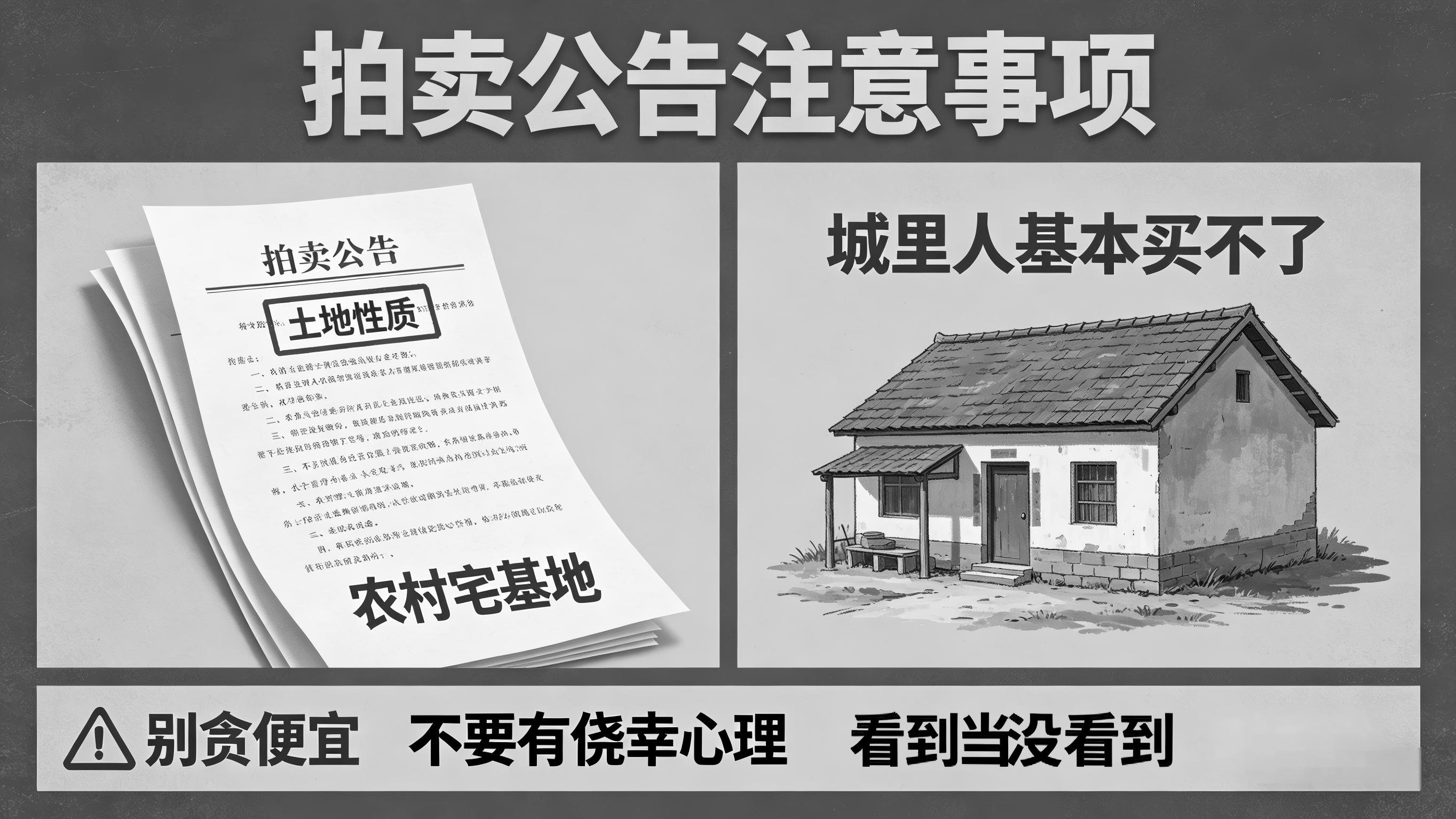 法拍房：农村宅基地上的房子，谁能拍…