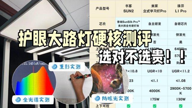 徕芬护眼大路灯好用吗？书客、徕芬、米家三大护眼灯硬核测评