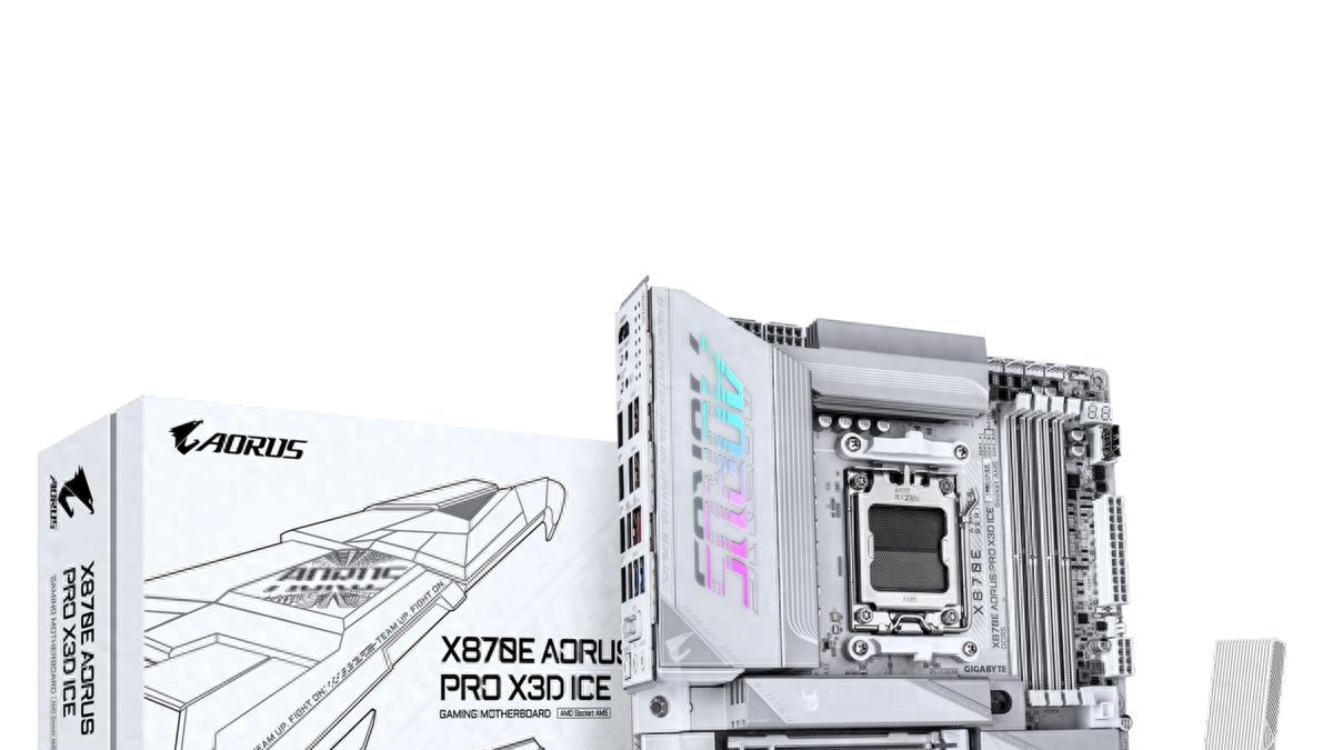 X3D满血首选：技嘉X870E AORUS PRO X3D ICE主板