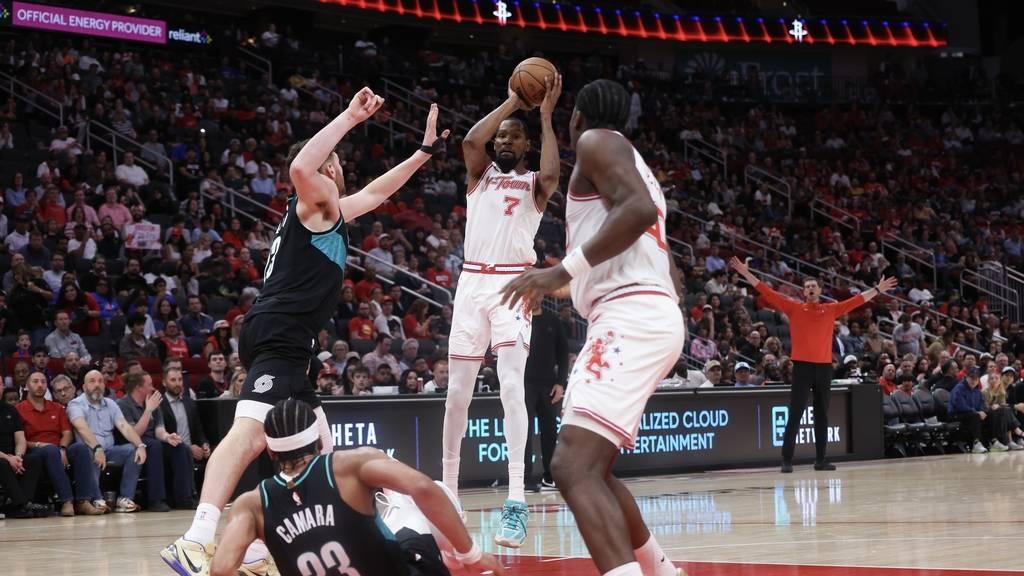 火箭末节15-0打崩开拓者！申京28+6+2，杜兰特20+8+5，西部前四稳了！