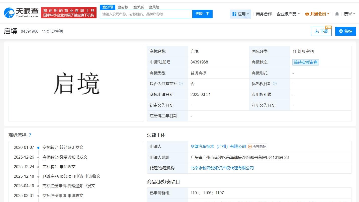 启境商标易主，广汽华为合作再深化