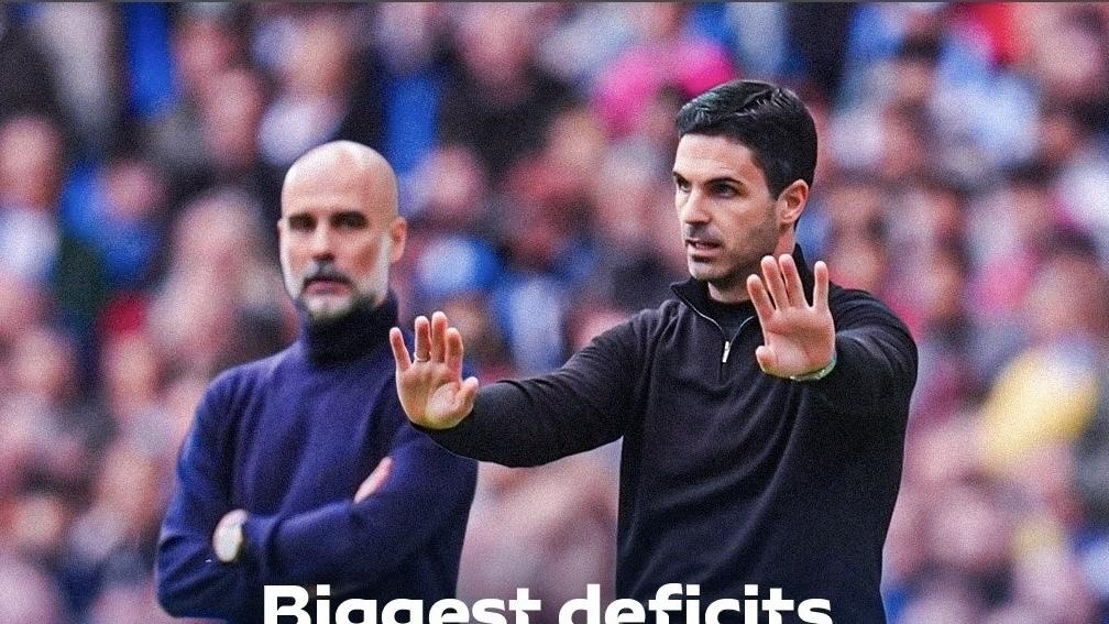 曼城四次上榜、阿森纳13分翻盘！盘点英超历史30轮后最大分差逆转