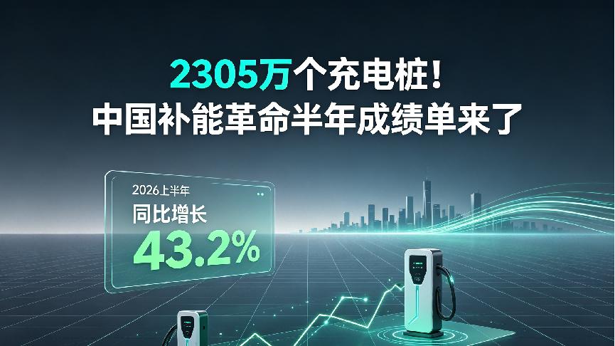 2305万个充电桩！中国补能革命半年成绩单来了