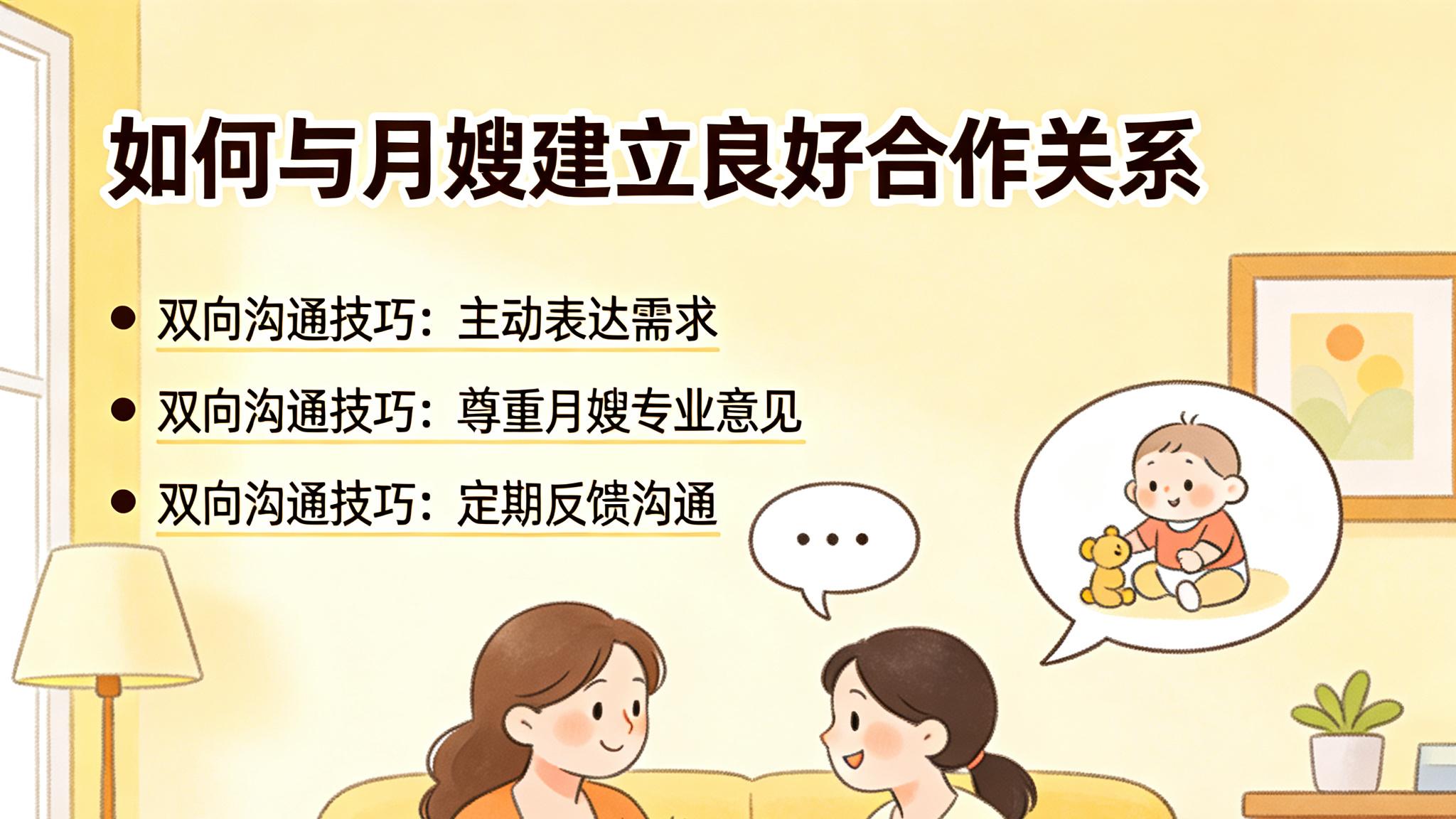 如何与月嫂建立良好合作关系：双向沟通技巧，让月子坐得舒心又专业