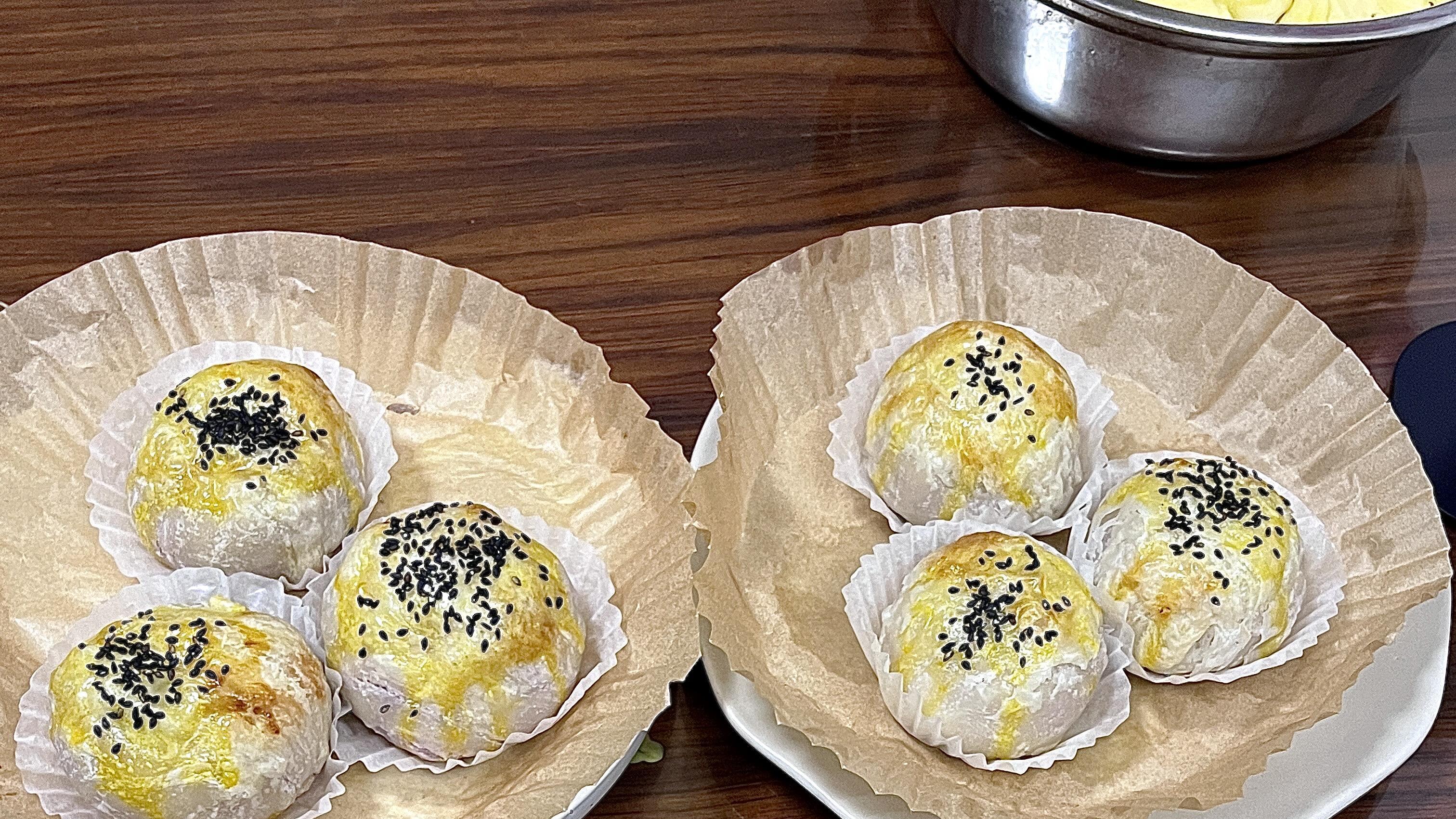 芋泥芝士球：外酥里糯，一口爆浆的拉丝小幸福