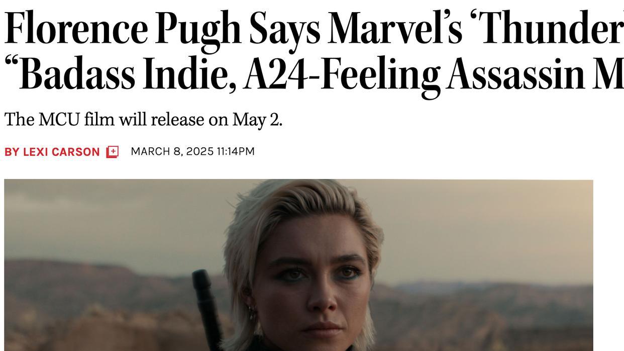 卡森担心《雷霆特工队》的理念老套，漫威要更新拍摄技术