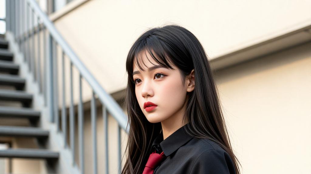 红系格纹日常穿搭｜利落显瘦搭配技巧