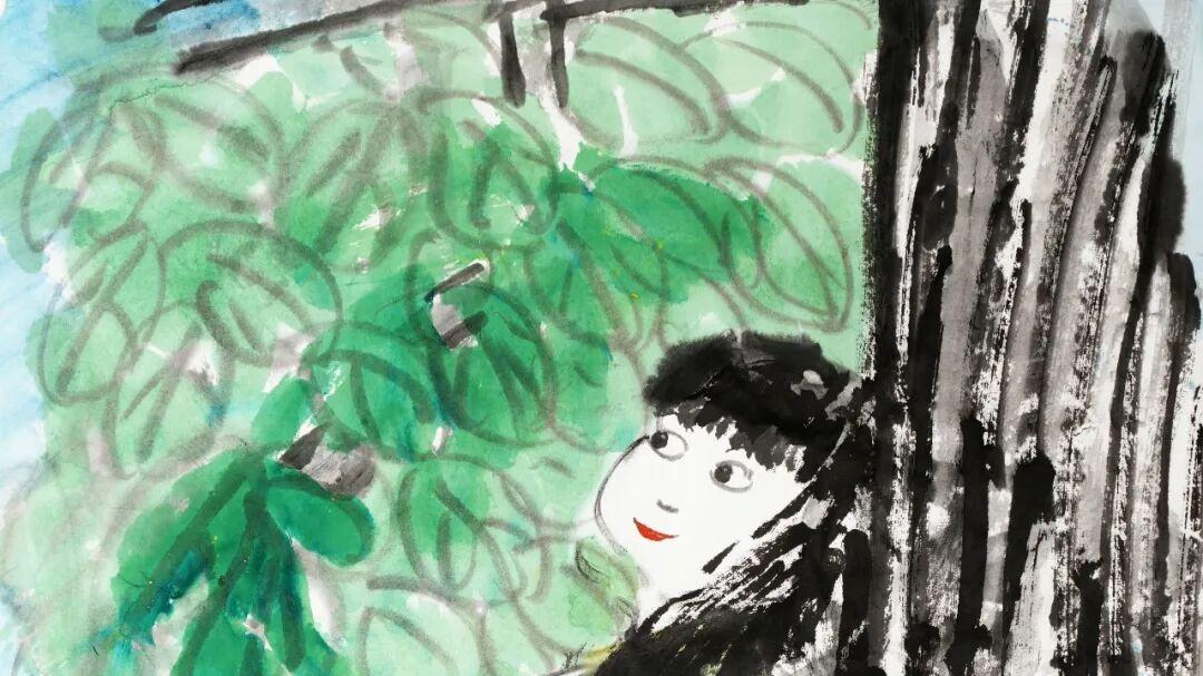 乐山人杨邦杰博士书画作品欣赏——听花开