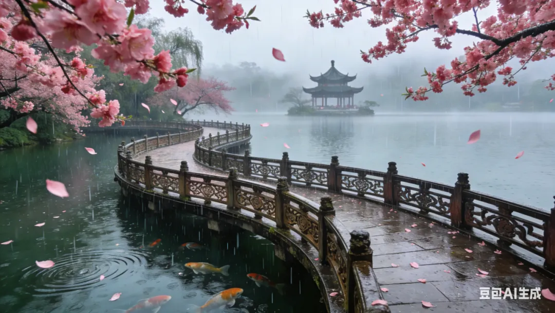 亭子中的古人生活