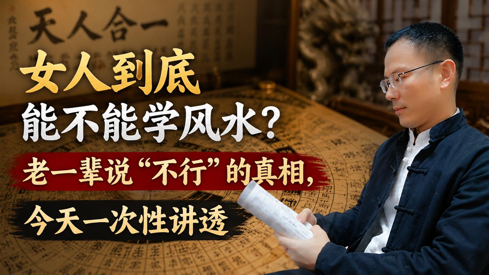女人到底能不能学风水？老一辈说“不行”的真相，今天一次性讲透
