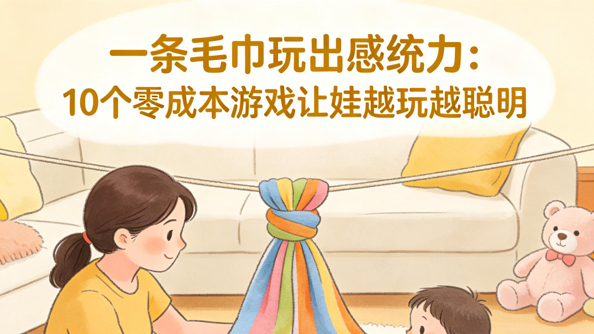 一条毛巾玩出感统力：10个零成本游戏让娃越玩越聪明
