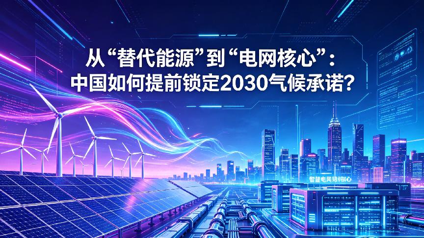 从“替代能源”到“电网核心”：中国如何提前锁定2030气候承诺？