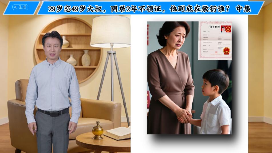 29岁恋49岁大叔，同居2年不领证，以为是避风港，结果是火坑。