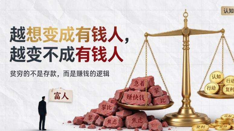 为什么你越“想变成有钱人”，越变不成有钱人？