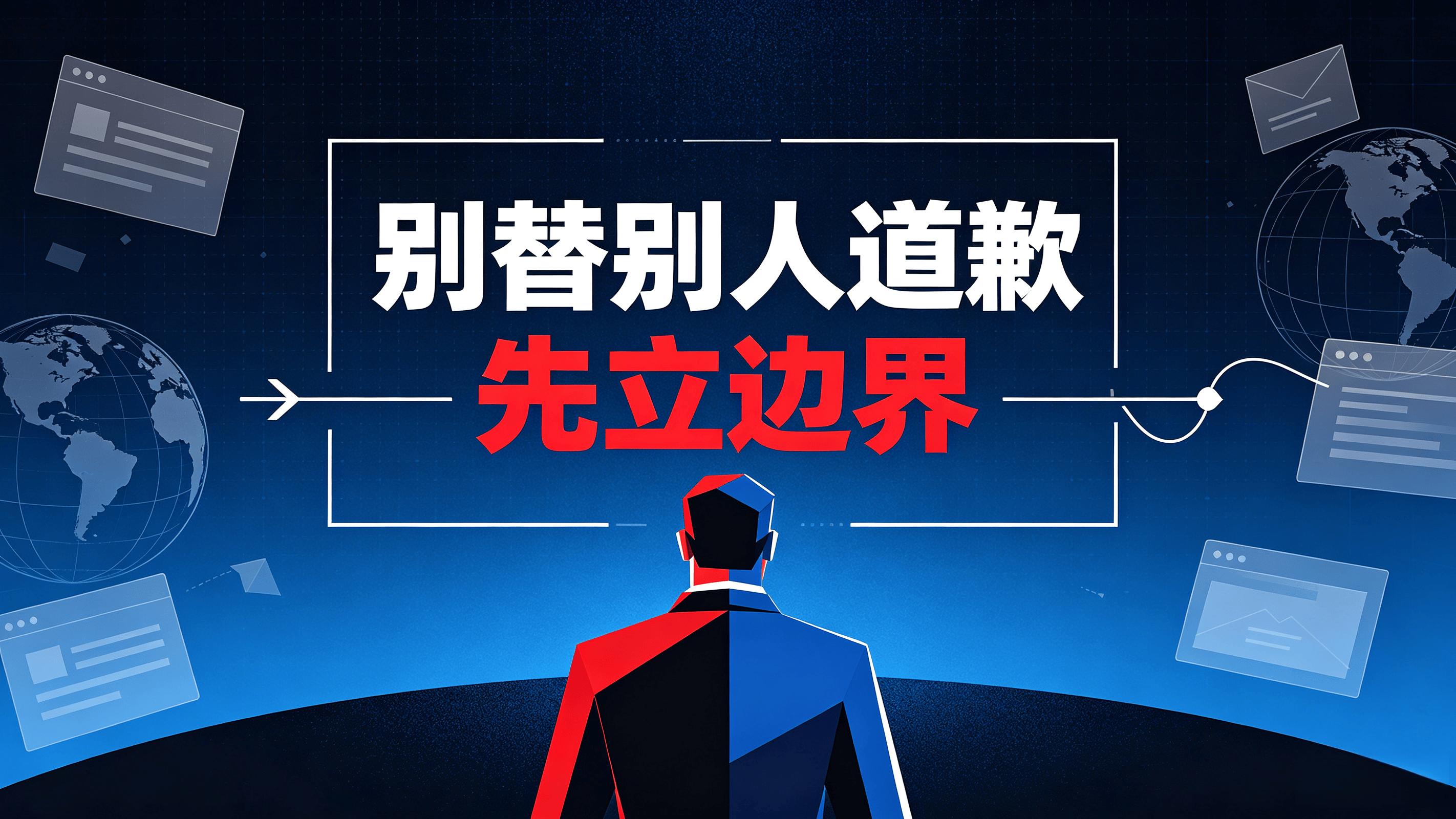 托福没替他道歉，是我的边界塌了方