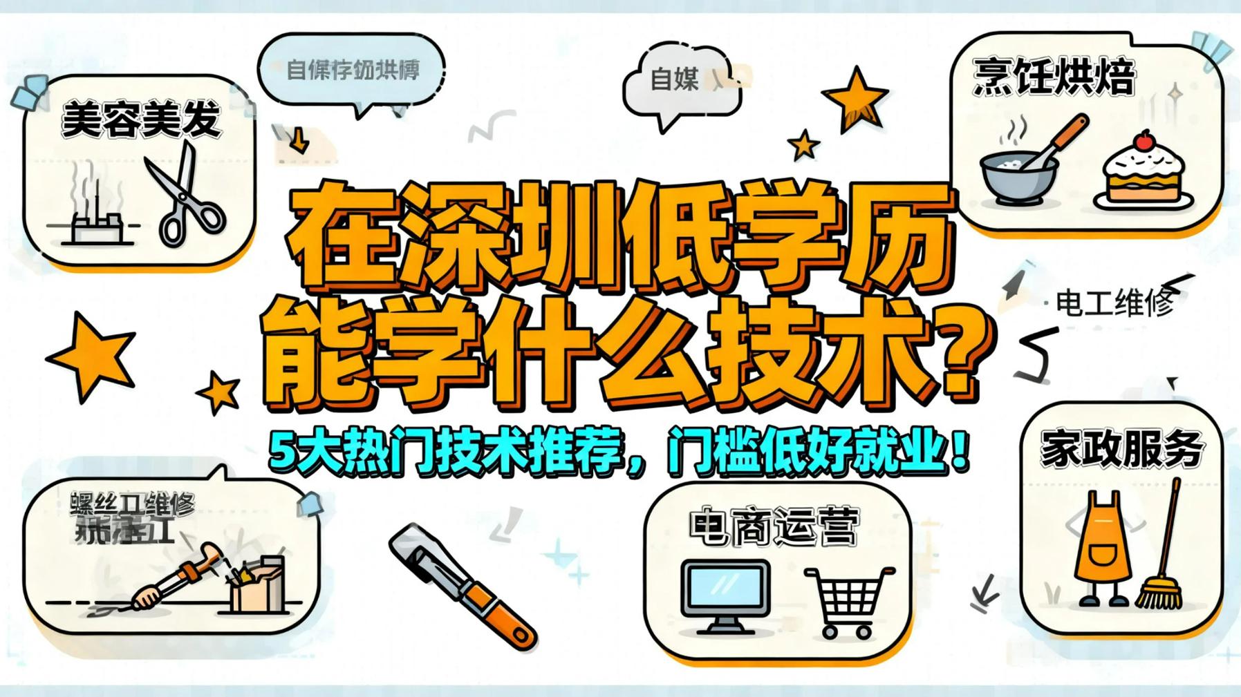在深圳低学历能学什么技术？（好青春教育老师公益分享）