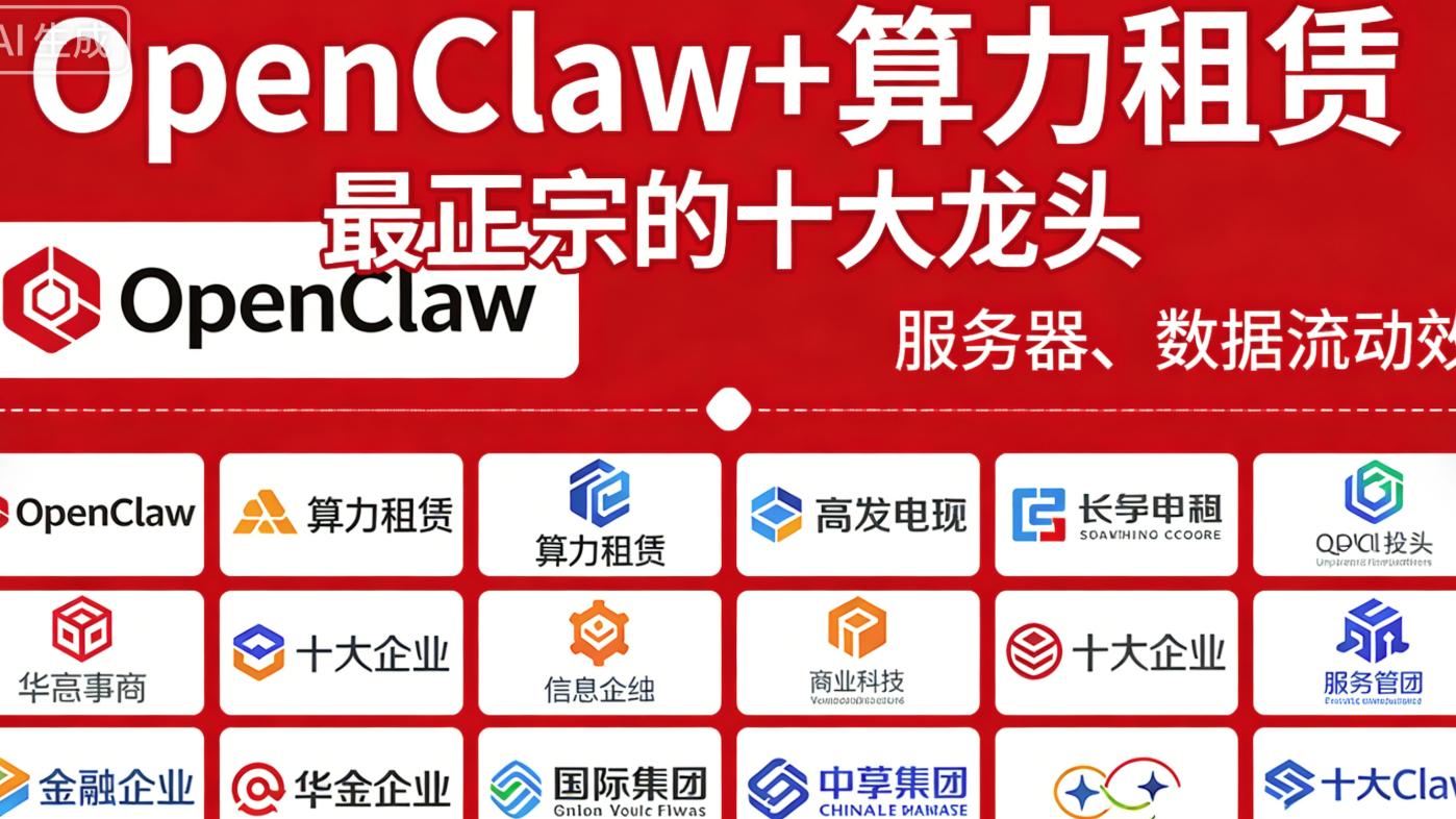 OpenClaw+算力租赁  这10大龙头即适配OpenClaw又提供算力租赁