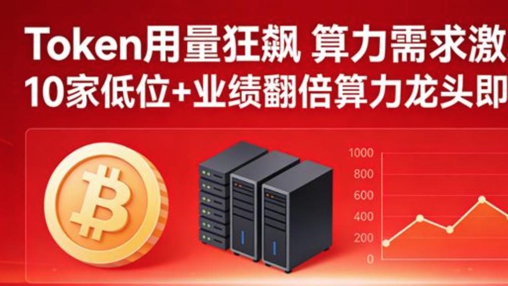 Token用量狂飙 算力需求激增！这10家低位+业绩翻倍龙头即将起飞