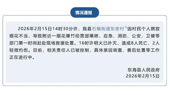 燃放烟花造成8人死亡，在网上引起广泛争议