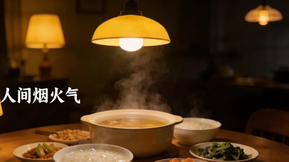 家人闲坐，灯火可亲，便是人间好时节