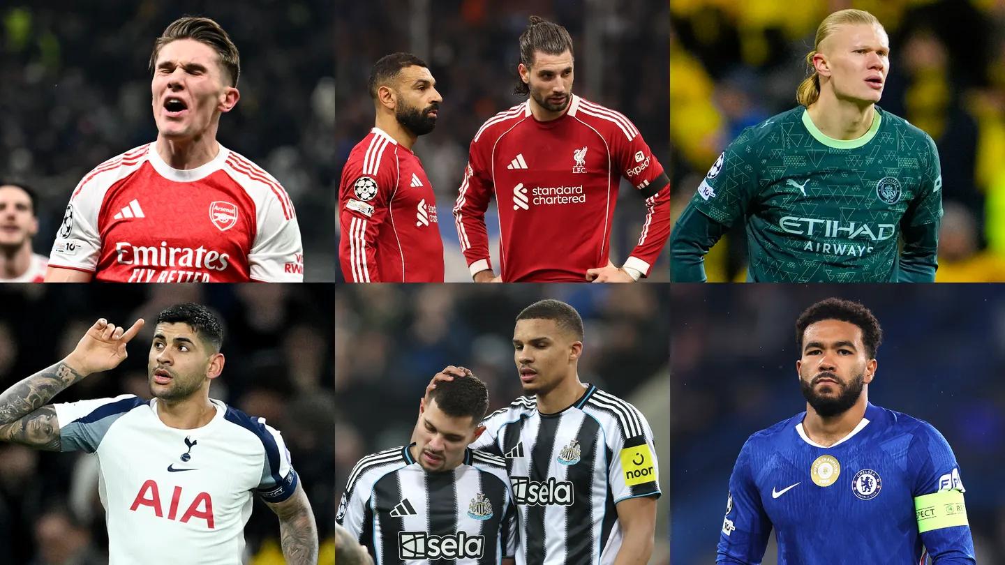 周中欧冠18场比赛同时开赛，满足一条件英超六队全部进入8强！