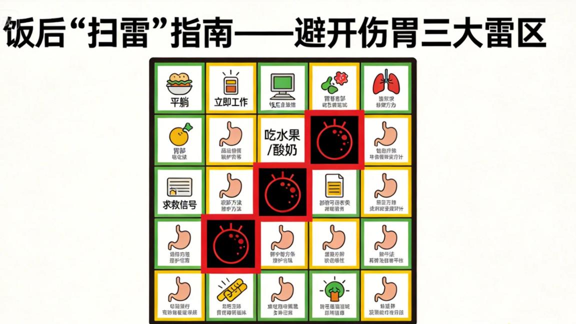 饭后三个“雷区”，你踩了几个？胃的求救信号别忽视