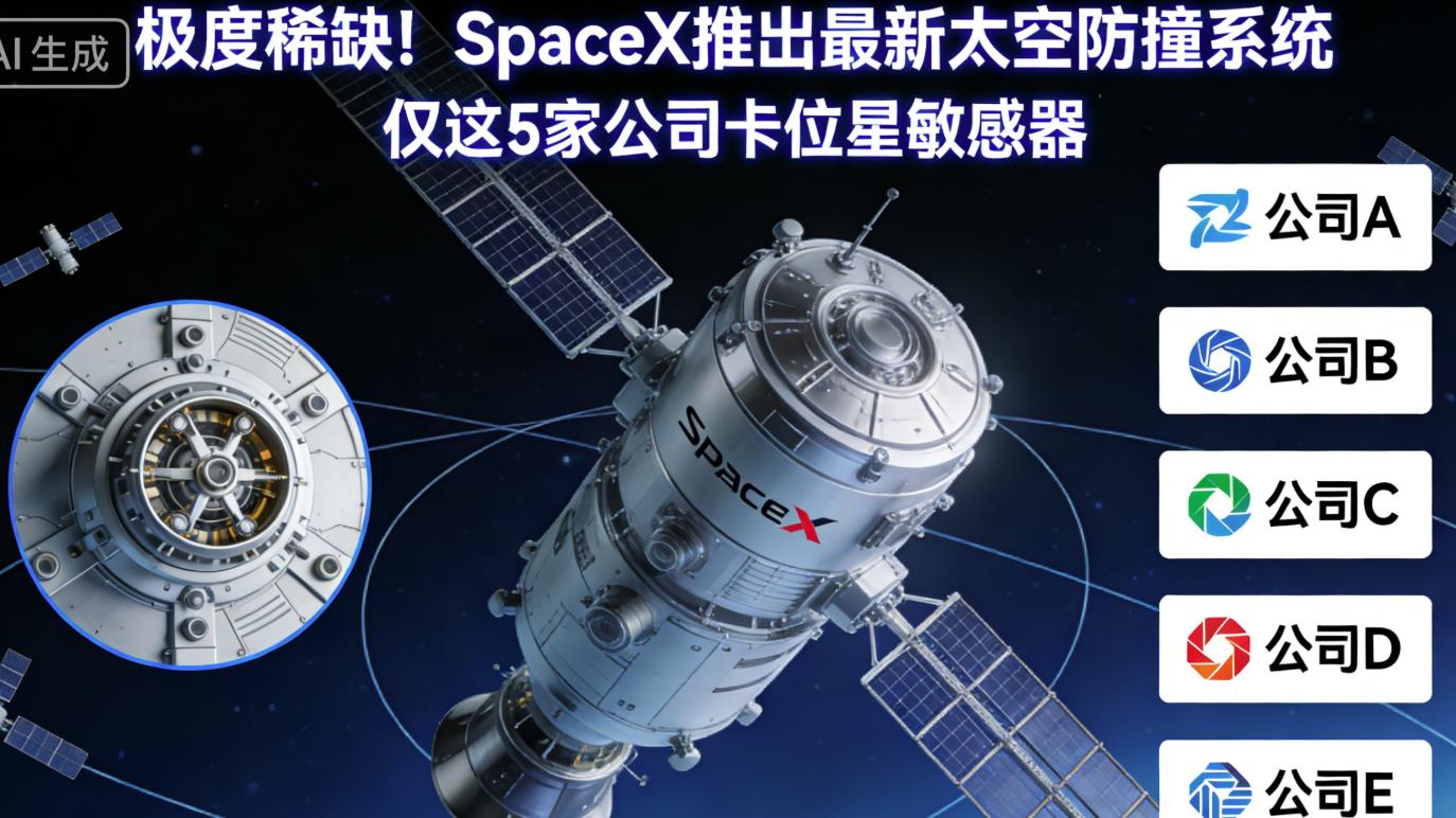 极度稀缺！SpaceX推出最新太空防撞系统  A股仅5家公司深度卡位