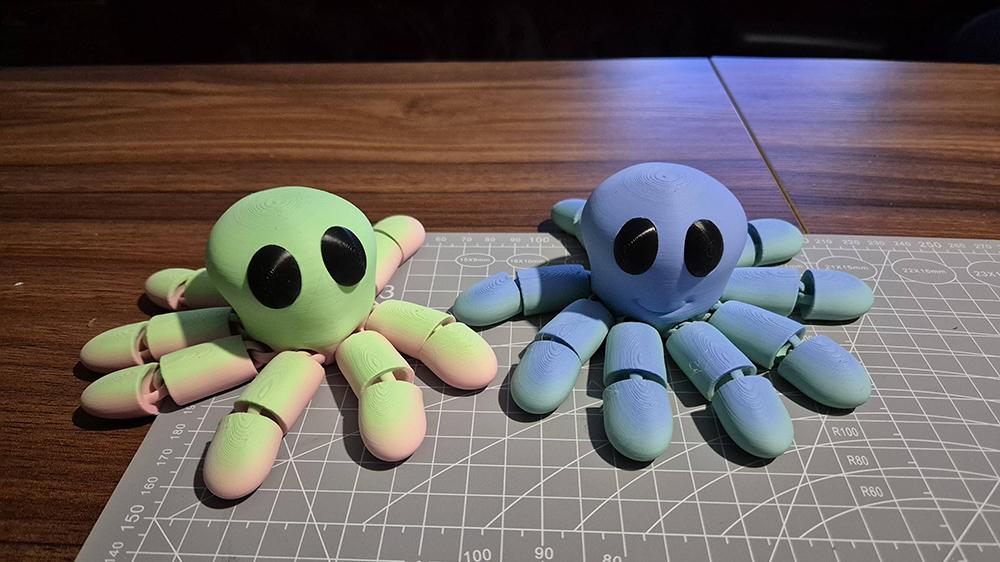 3D打印章鱼玩具手板模型-齐乐手板