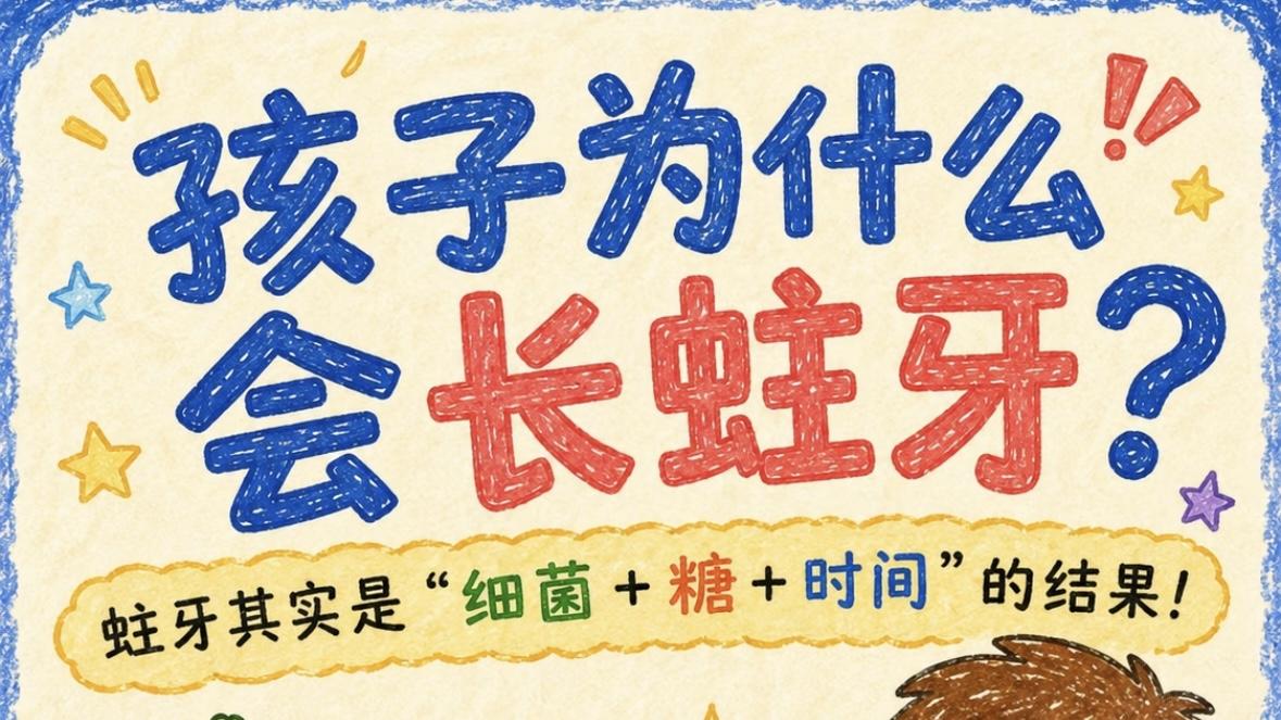别等娃喊牙疼才后悔！看懂蛀牙的三步陷阱，轻松养出整齐小白牙