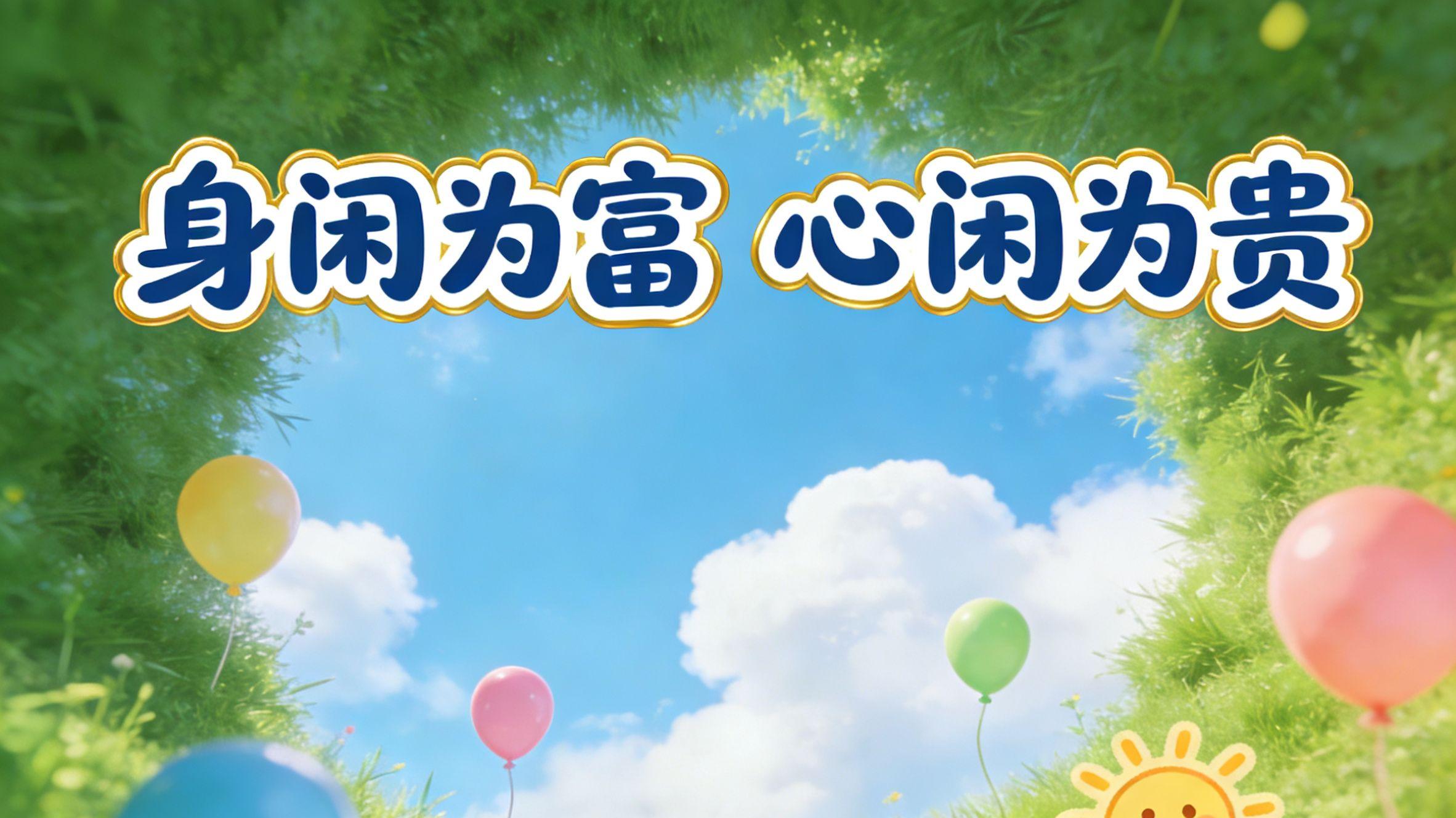 老话说得好：身闲为富，心闲为贵