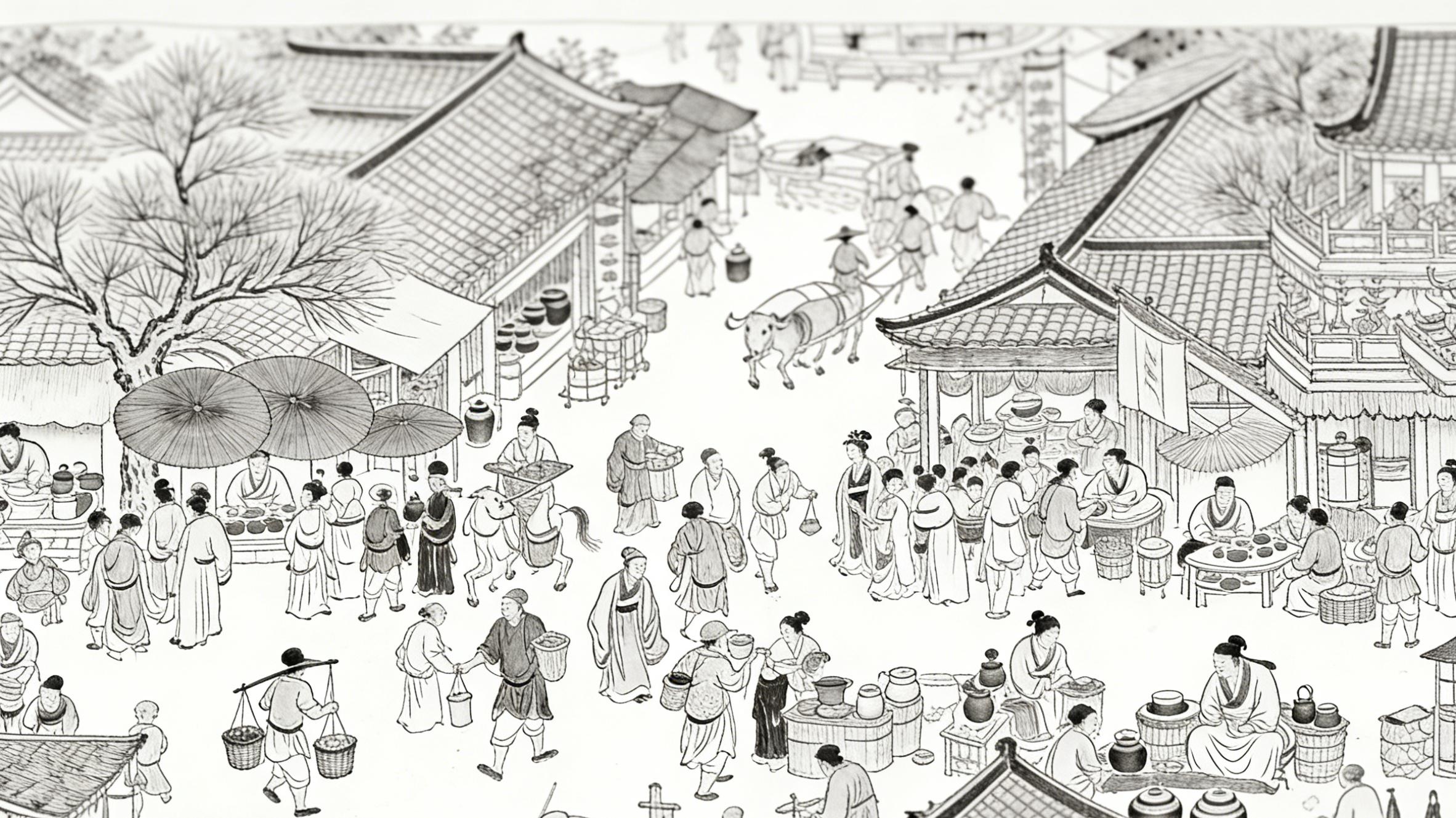 清明时节观上河图盛景 繁华街市显市井人物烟火百态与人文风情