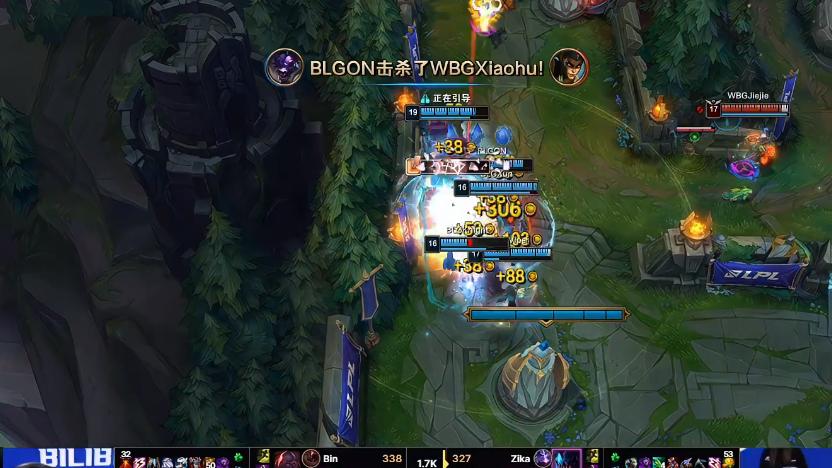 BLG击败WBG拿下首胜，Bin双眼皮太抢眼，Viper赛后感谢妈妈