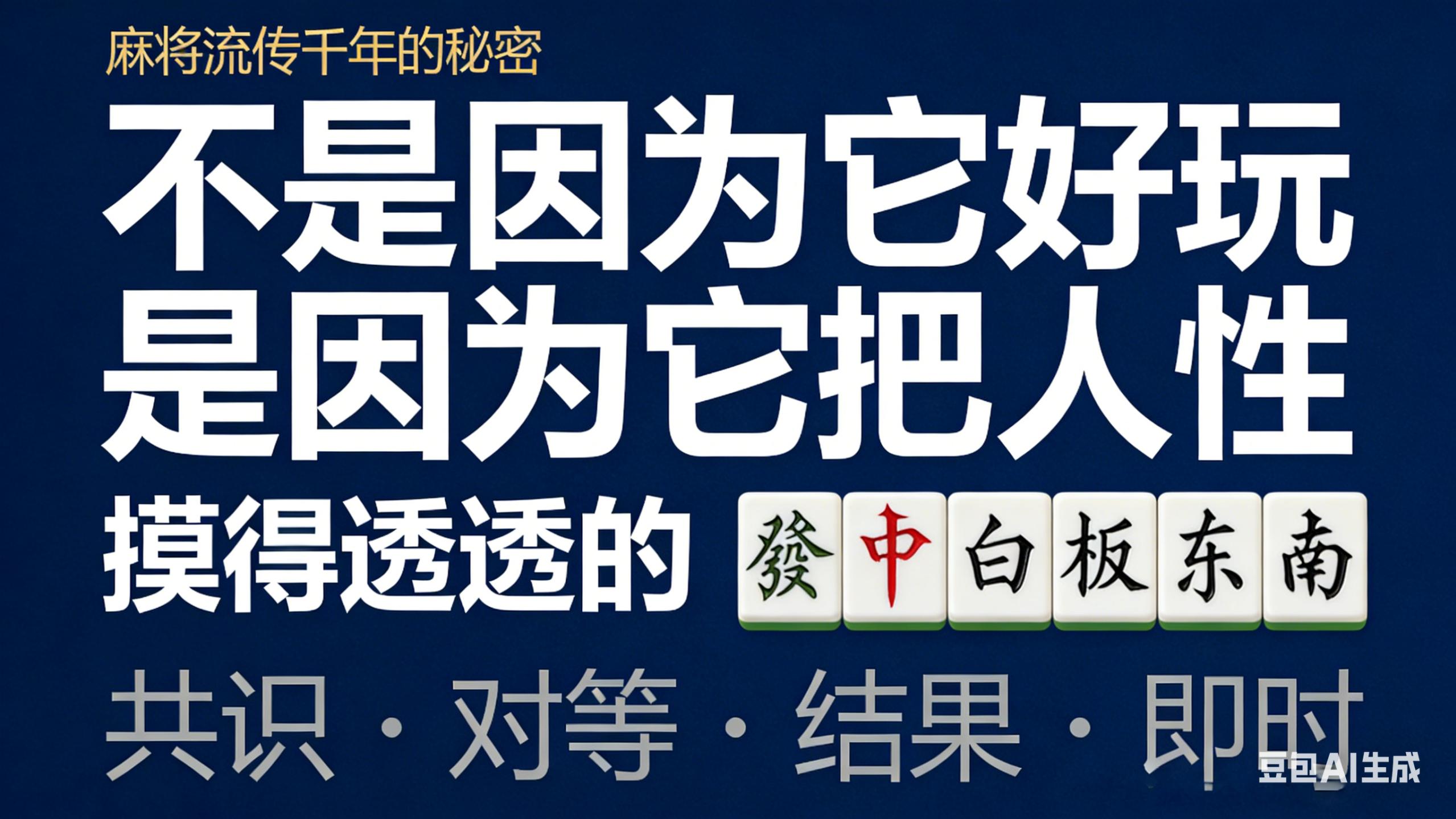为什么员工扣钱就翻脸，打麻将输光却乐呵？答案藏在麻将为什么能流传千年的秘密里！