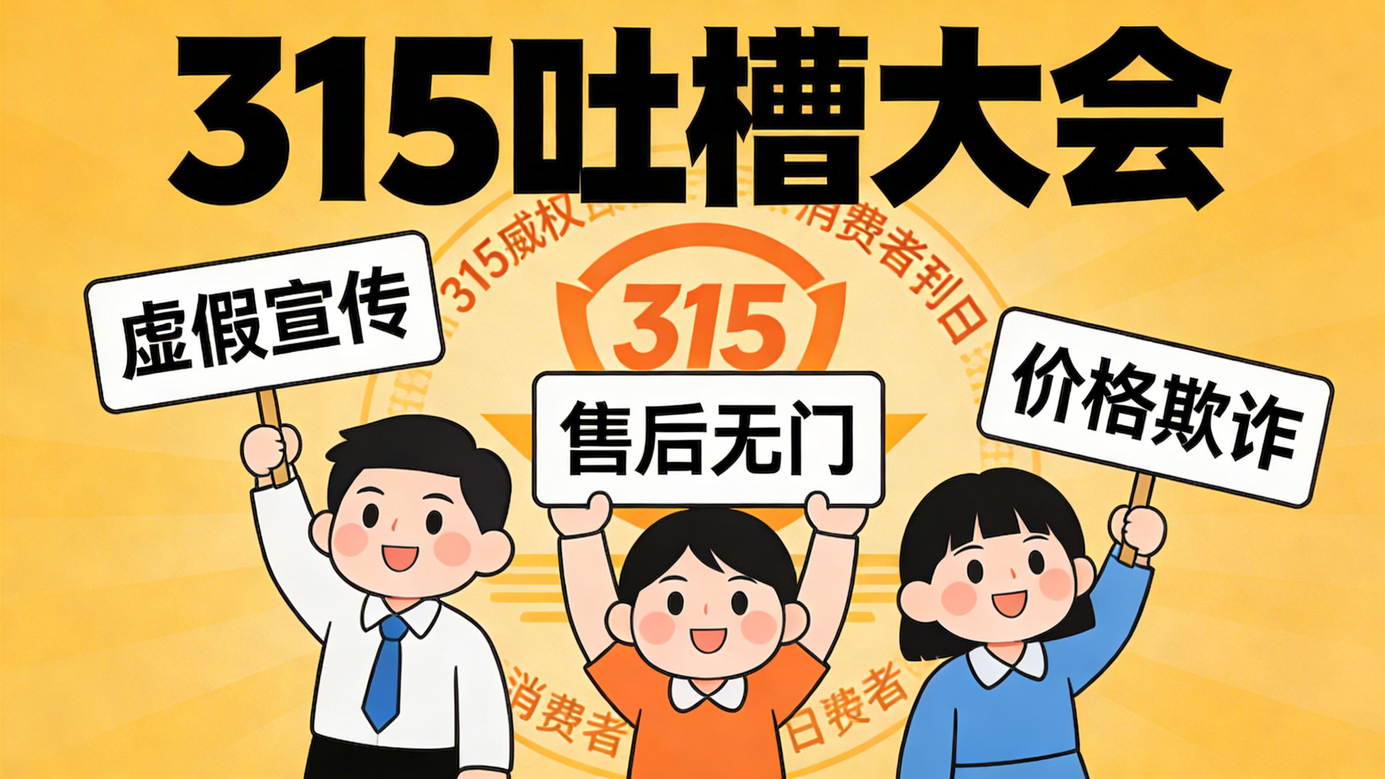 315吐槽大会：那些年，我们踩过的坑，比外卖备注还多
