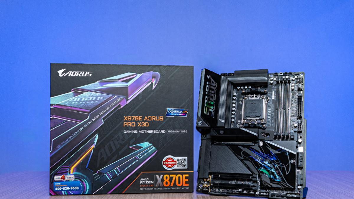 技嘉X870E X3D电竞雕主板：AMD X3D处理器的旗舰拍档