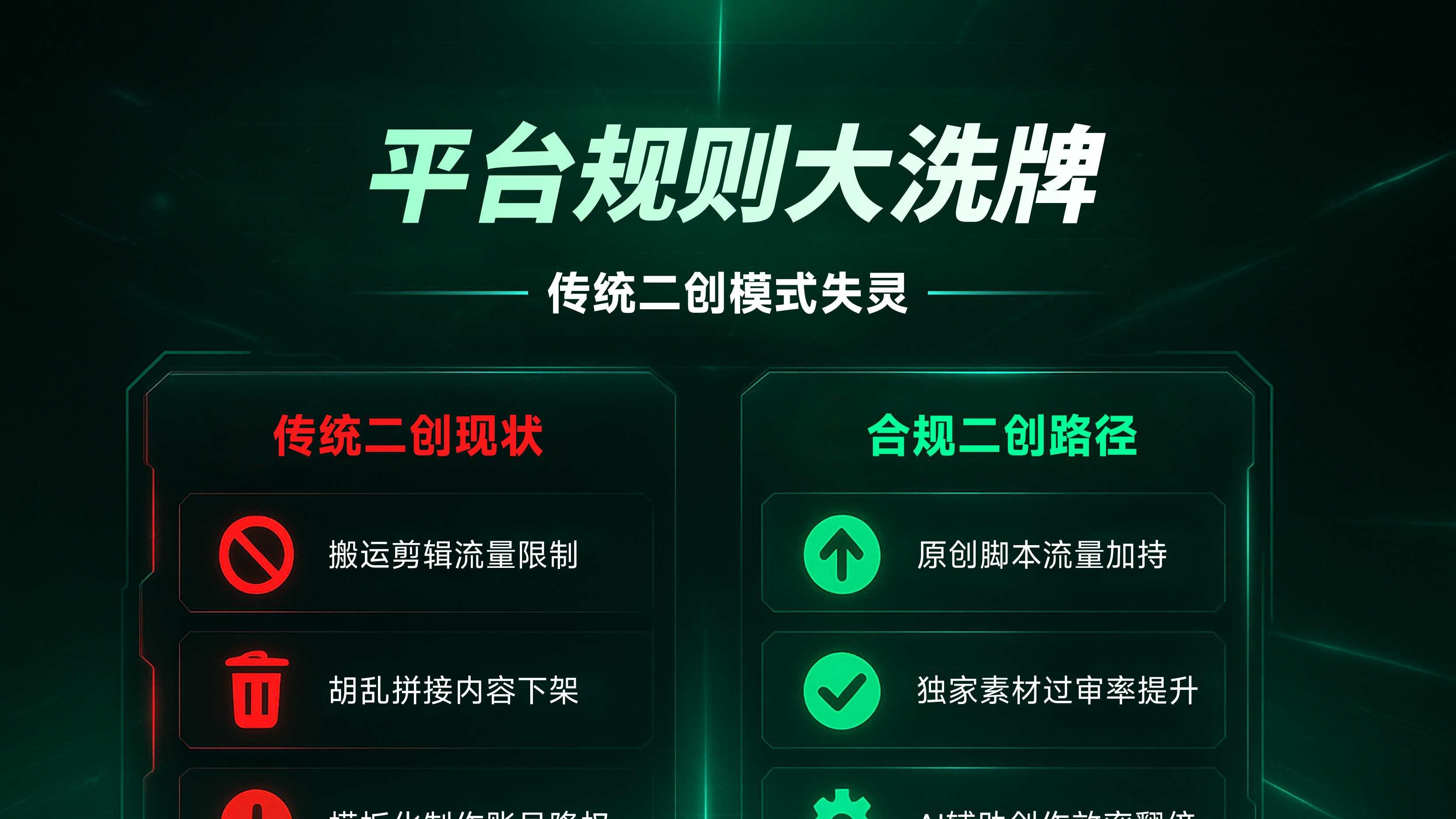 账号被判重限流？解说号从二创到原创如何转型