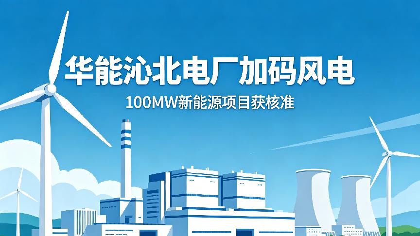 华能沁北电厂加码风电，100MW新能源项目获核准