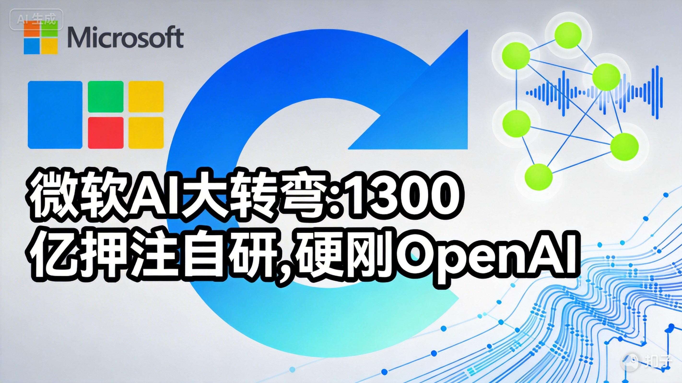 1300亿押注自研！微软突然“变脸”，OpenAI要被“甩”了？