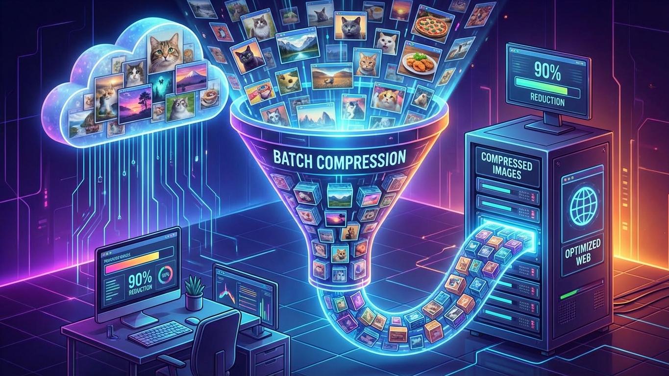 批量图片压缩方法，一次处理多张超省心