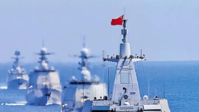 055大驱有多牛？这么说吧，手握16艘的时候，地球上没人想跟中国打