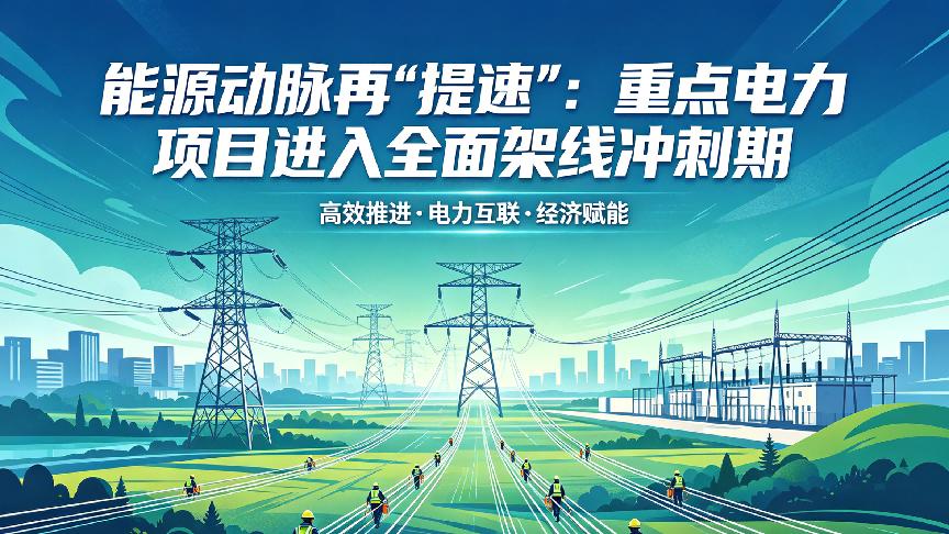 能源动脉再“提速”：重点电力项目进入全面架线冲刺期