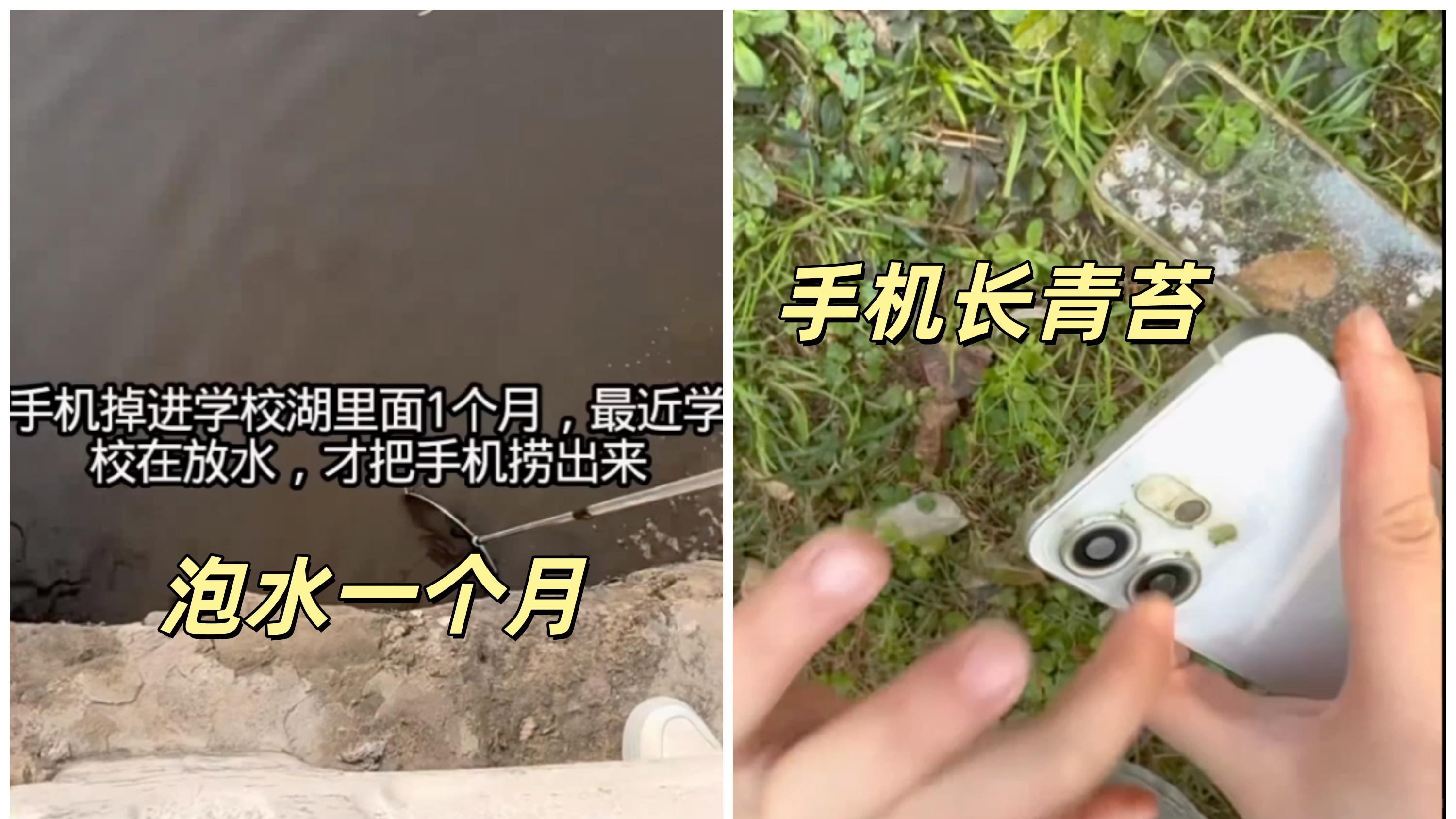 救命，在湖底一个月还能开机！如果折叠屏也这么抗造，我真的会谢