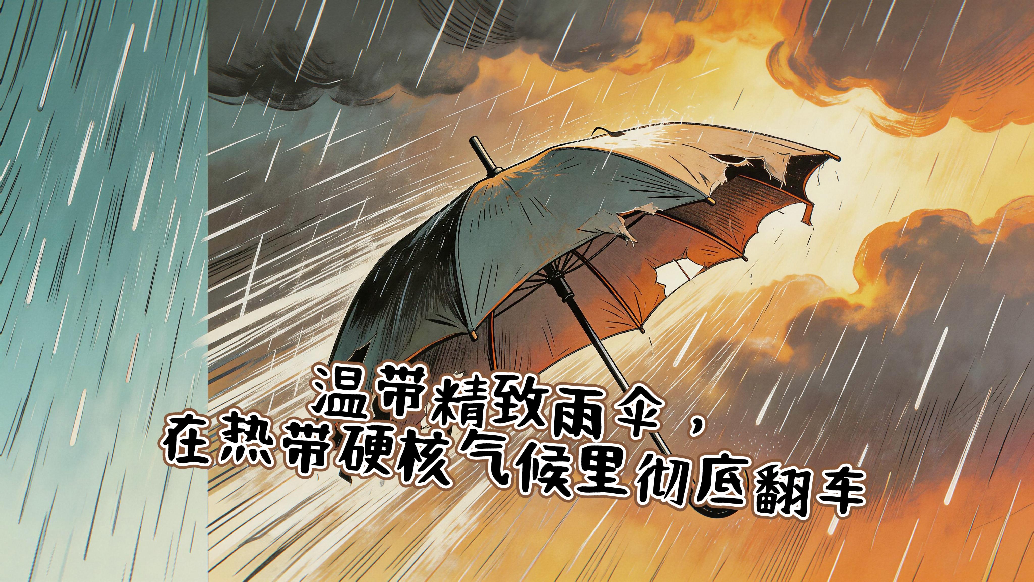 当雨滴变成高空水砖：在贝宁打伞不是挡雨，是给自己造一把液体重锤