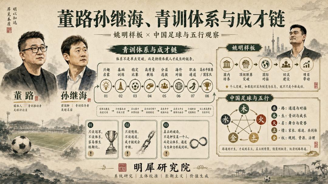 董路孙继海、中国足球与五行、明犀系统观（一）