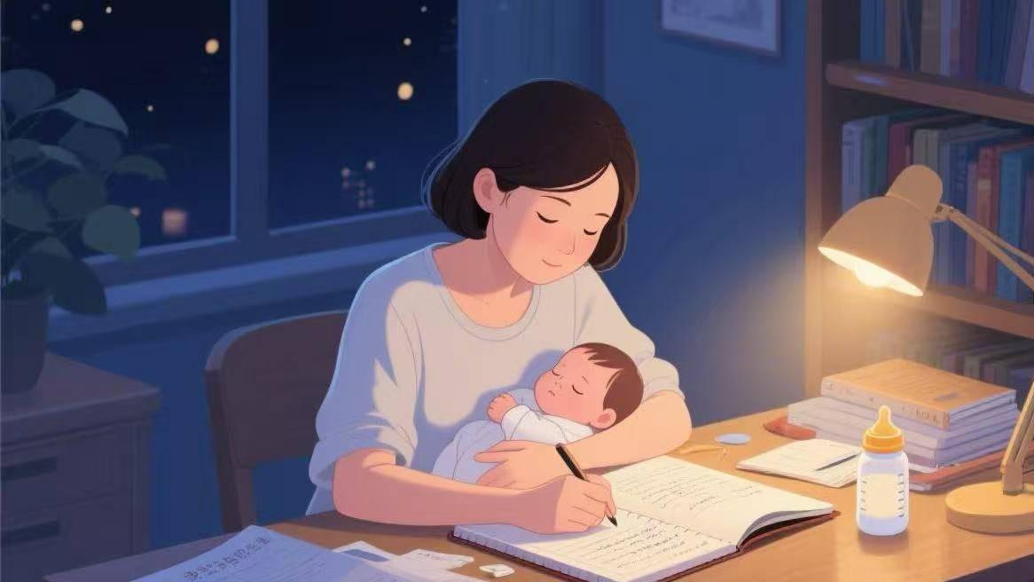 国家线已出！30岁宝妈自创“带娃兵法”考研复试逆袭：英语靠哄睡，政治靠辅食。