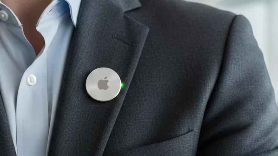 苹果“AI佩戴式胸针”曝光：形似AirTag，预计2027年发布