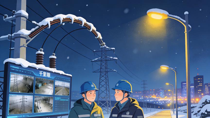 一场冬雪“大考”背后：上海电网如何以“千里眼”守护万家灯火？